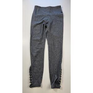 Victoria's Secret PINK yoga size small S grey pocket capri leggings y2k cut out